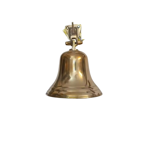 BRASS PLAIN BIG DOOR BELL (POLISH)